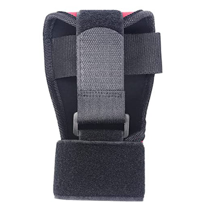 1pc Hand Fist Finger Gloves for Stroke Brace Rehabilitation Training Equipment Finger Auxiliary Gloves Hand Brace for Hemiplegia Elderly Athlete Finger (red)