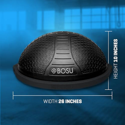 Bosu Pro NexGen 25IN Home Fitness Exercise Gym Balance Trainer with Pump - color: Black