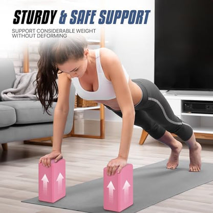 MADOG Yoga Block, 9"x6"x4" High Density Premium EVA Foam Yoga Equipment for Stretching Flexibility Balance Fitness Pilates