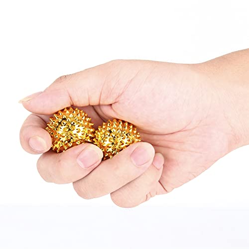 Pair Magnetic Massage Balls for Deep Tissue Trigger Point Acupressure Hand Tool for Palm Pressure Massage