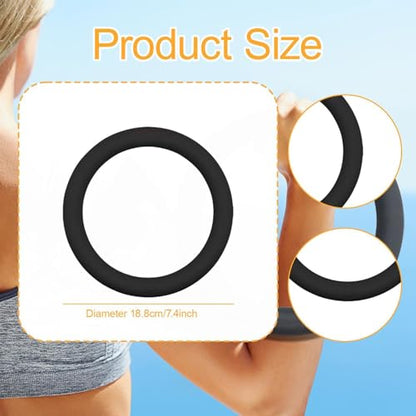 Menolana Weight Weighted Circle Workout Equipment Professional, 5lb, for Home Fitness Strength Training Yoga Exercise - color: Black