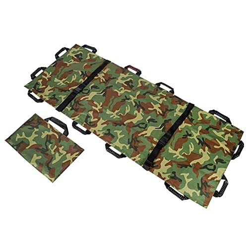 Oxford Foldable Canvas Stretcher, 12 Handles Hospital Patient Lifter Transfer Board for Hospital,Clinic, Home,Sports venues,Ambulance