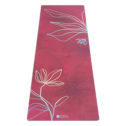 YOGA DESIGN LAB | The Combo Yoga Mat | 2-in-1 Mat+Towel | Eco Luxury | Ideal for Hot Yoga, Power, Bikram, Ashtanga, Sweat | Studio Quality | Includes Carrying Strap!