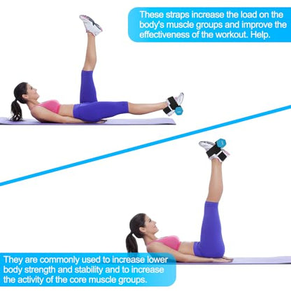 HOMEE Dumbbell Foot Attachment 2PCS,Adjustable Ankle Weights,Monkey Feet Dumbbell Holder,Tibialis Trainer,Ankle Straps for Weight Lifting,Home Gym Equipment for Leg Extensions for Men and Women