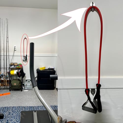 Heavy Duty Fitness Workout Resistance Band Wall Anchor and Wall Anchor Screw Fittings Suitable for Strength Training Physical Exercises in Home Gyms