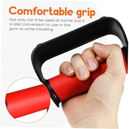Yardwe 1 Pair Strength Training Grips Nonslip Handles for Home Workouts Compact Bars for Floor Exercises Sturdy Construction Accessories for Women and Men