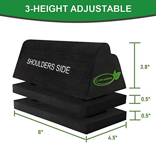 Cervical Orthotic Traction Block, Firm, Spinal & Neck Alignment, Cervical Traction Device & Neck Stretcher
