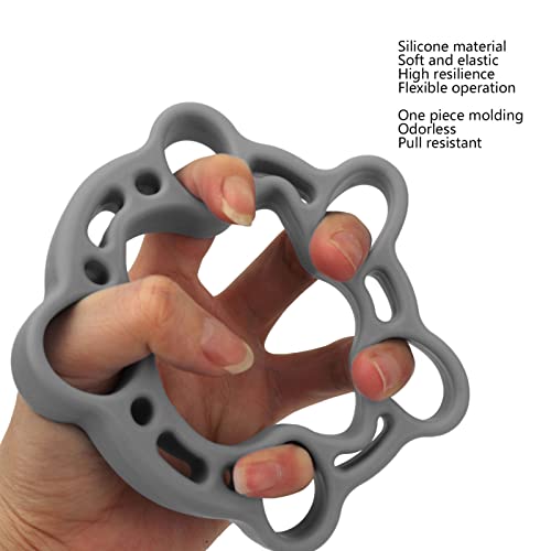 Finger Stretcher Exerciser, Forearm Adjustable Hand, Finger Stretchers, Grip Rings Hand Exerciser for Arthritis Carpal Tunnel Recovery (Grey) - color: Grey