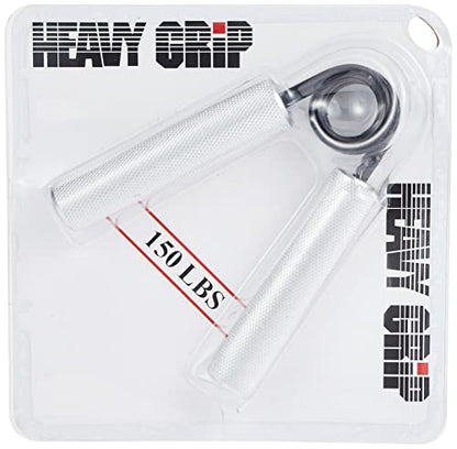 Grip Strengthener, 100 lb Silver Aluminum, Stainless Steel