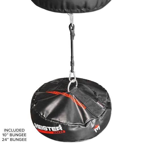 Meister Anker Double-End Boxing Heavy Bag Floor Anchor - style: ANKER w/ 10" & 24" Bungees