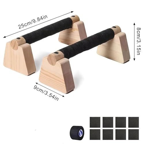 Push Up Bar Push Up Bar 1 Pair Wooden Solid Wood Bracket Durable Push-up Stand Non-slip Parallettes Bars Bodybuilding Fitness
