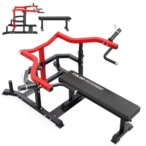 YOLEO Folding Gym Bench for Full Body Training, 300kg/660LB Abdominal Bench for Strength Training in Gym Home, with Quick Folding and Fast Adjustment