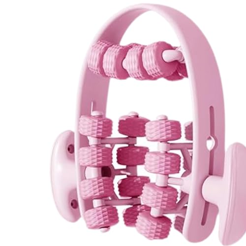 Leg Roller for Muscle Recovery and Deep Tissue Relief for Indoor Yoga and Fitness, Pink Red - color: Pink Red