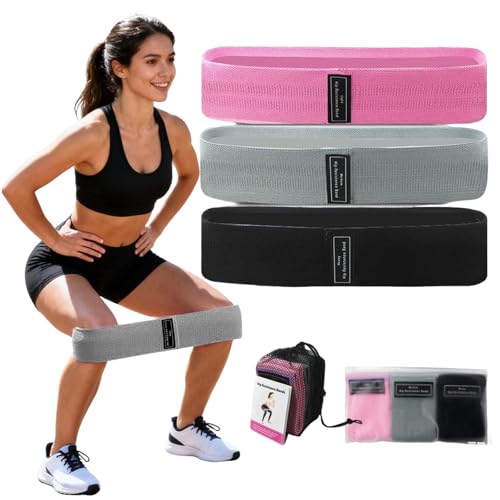 3 PCS Resistances Bands, Yoga Fitness Elastic Resistances Bands Set, Workout for Booty Legs, Elastic Pilates Flexbands