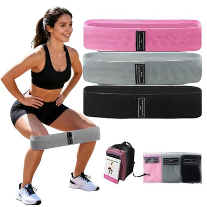 3 PCS Resistances Bands, Yoga Fitness Elastic Resistances Bands Set, Workout for Booty Legs, Elastic Pilates Flexbands
