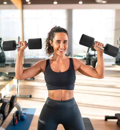 Adjustable Dumbbell Set of 2, 10LB 20LB 30LB Weight Set - color: Black, size: 30 lbs Total-(15LB Each)
