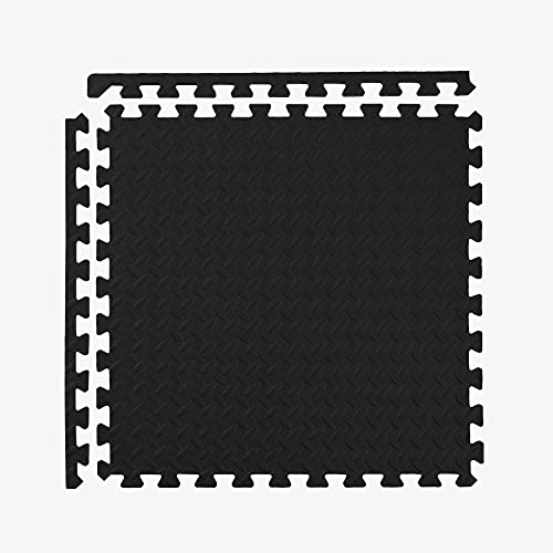 IncStores 5/8 Inch Thick Diamond Soft Foam Flooring Tiles | High-Density Interlocking Foam Tiles for Rugged Style in Your Home Gym, Playroom, and More