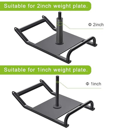 Dolibest Weight Sled Bundle: Portable Weight Sled with Handle & Fitness Sled for Strength Training and Speed Improvement, Innovative Design for Easy Obstacle Clearance, Suitable for 1-2" Weight Plates