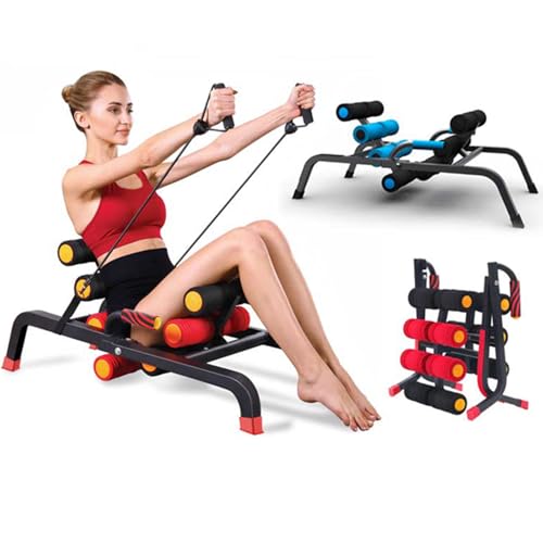 Foldable Back Extension Machine Home Gym Sit Up Machine for Glute & Ab Workouts Squat Machine for Home Gym Back Exercise for Lower Back Training with Resistance Bands - color: 130 Style