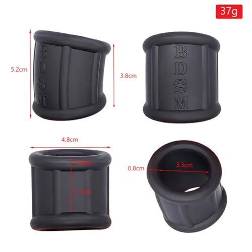 Silicone Cock Ring Ball Testicle Stretcher for Men-UFZ140(3pcs) - color: 3pcs