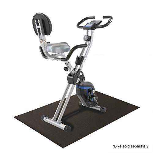 Xterra Floor Mat — Heavy Duty, Thick 6mm PVC, Nonslip, Textured Fitness Equipment Floor Protector for Treadmill or Bike - style: Bike Mat