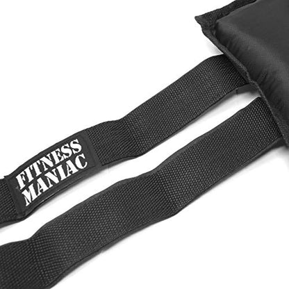 Ankle Weights with Double Straps, Leg Weight for Walking Jogging Gym Exercise Aerobics 16 lbs (two 8-lbs)