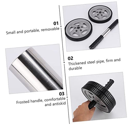 VICASKY Non-slip Dual Wheel Ab Roller for Core Strengthening Portable Home Exercise Equipment for Toning Arms and Back Durable and Design for Beginners and Advanced Users