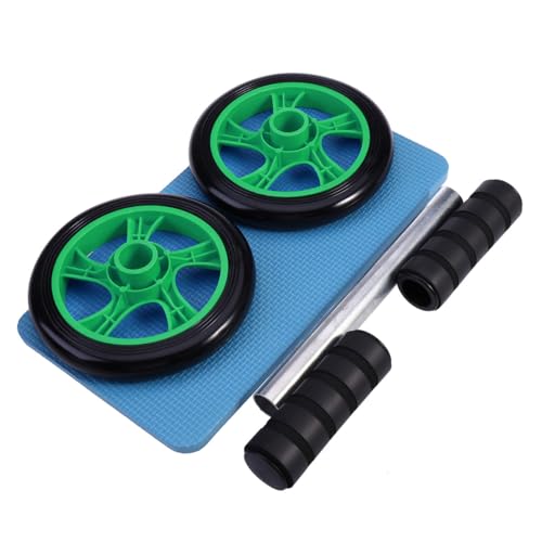 Cabilock Dual Wheel Ab Roller with Knee Pad Stable High-grip Handles Lightweight and Core Trainer for Home Gym Portable Abdominal Wheel for Men and Women Fitness
