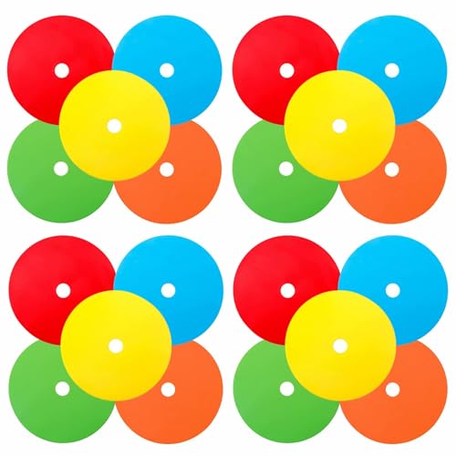 Poly Spots Spot Markers 4.72 Inch & 9 Inch Multicolor Floor Dots - style: 6inch 20pcs 5colors