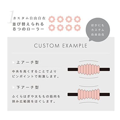 Alinco (Amazon.co.jp Exclusive) MIVIOS Stick Roller, Custom, Replaceable Point Press, Myofascial Roller, Myofascial Release, Stretch, Custom Stick, Mibios, Mibios, AMV301C, Silky Cream