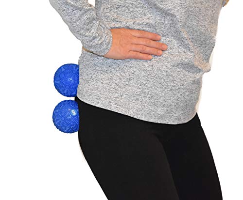 High Density Deep Tissue Textured Massage Therapy Balls: For Myofascial Release, Muscle Knots, Self-Care Pain Relief, Yoga, Pilates, Athlete Muscle Recovery, Increased Mobility