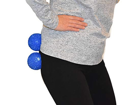 High Density Deep Tissue Textured Massage Therapy Balls: For Myofascial Release, Muscle Knots, Self-Care Pain Relief, Yoga, Pilates, Athlete Muscle Recovery, Increased Mobility