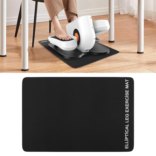 Ellipse Leg Exerciser Machine Mat, Non-Slip Rubber Workout Mat for Under Desk Ellipticals, Exercise Equipment Pad for Electric Seated Foot Pedal Exerciser Enhanced Stability