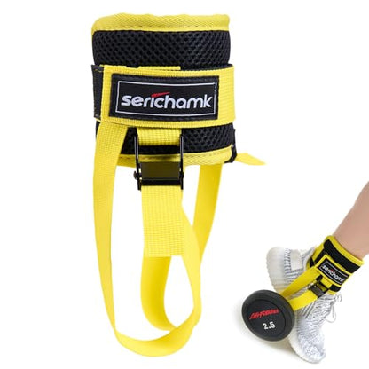 Adjustable Adjustable Feet Dumbbell Attachment,Feet Weight Lifting-Foot Weights for Exercise, Leg Extensions,Tibialis Trainer,Leg Lift Exercise Equipment - color: Style 1-Yellow 1pc