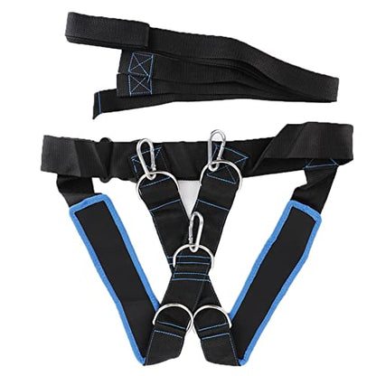 Speed Strength Training Sled Shoulder Harness with Resistance Band for Running & Power Drills