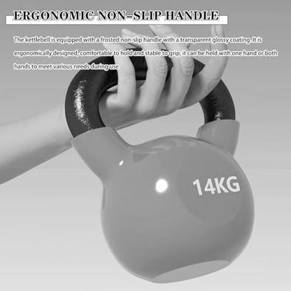 Kettlebell Weights for Women Men's Fitness Training Kettle Bells, Home Solid Cast Iron Kettle Ball, Press/Swing/Row, Shaping Equipment(Orange-10kg) - color: Orange-10kg
