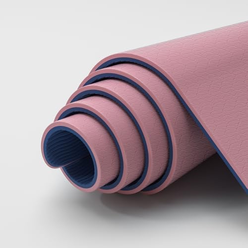 ILILI large Yoga Mat, Thick Soft Exercise Mat for Home Gym, Anti-Tear Cushioned Mat for Men Women, 76"x32.7"x0.35" for Stretching, Pilates&Fitness Workouts