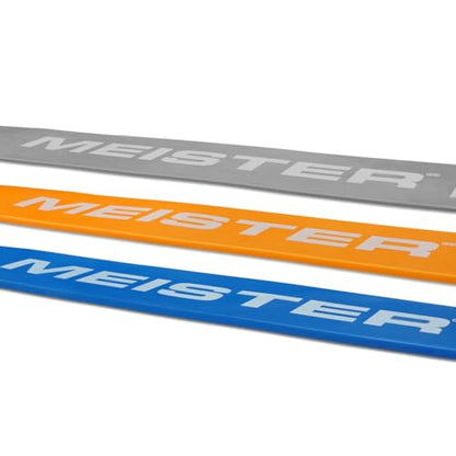 Meister X Band Comfort-Width 41" x 2" Resistance Bands - X-Wide Premium Loop Bands - style: 3 Band Set / Light