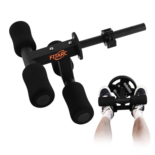 Tib Bar, Tibialis Trainer, Tibia Dorsi Calf Raise Machine, Knees Over Toes Equipment for Strengthening Calves/Shins/Ankles, Fits 1" or 2" Olympic Weight Plates
