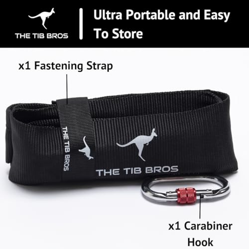 Tib Bros Premium Sled Strap- 8ft Long Belt for Backwards Sled Dragging, ATG Workouts