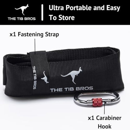 Tib Bros Premium Sled Strap- 8ft Long Belt for Backwards Sled Dragging, ATG Workouts