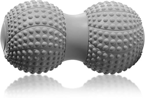 Peanut Massage Ball for Deep Tissue, Trigger Point Therapy - color: Gray