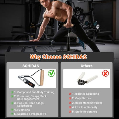 Wooden Pull Up Balls Grips Hand Grips Strength Trainer Exerciser for Chin Up Bar, Kettlebell, Barbell Home Gym Workout Equipment Rock Climbing Grips for Strength Training Max Load 500lbs