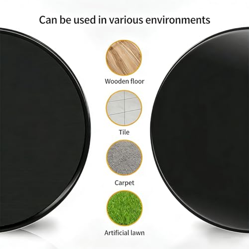 2-Pack Core Sliding Discs | Dual-Sided Workout Sliders for Carpet & Hardwood Floors, Fitness Exercise Pads for Home Gym