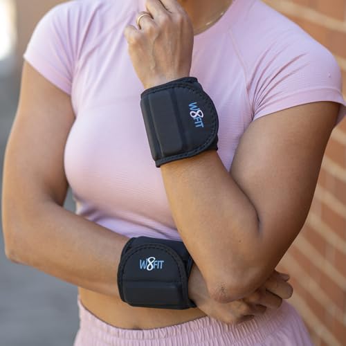 W8FIT Adjustable Wearable Wrist Arm Weights for Walking, Fitness, and Physical Therapy - size: SMALL 2.5 LBS PAIR (1.25 LBS each)