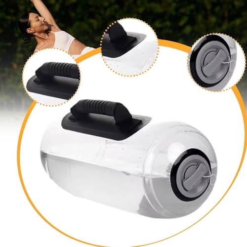 Water Weights Bag Adjustable Workout Sandbag Core Training Bag Fitness Sand Bag with Pump Refillable Sand Bag PVC Webbing Handles Portable