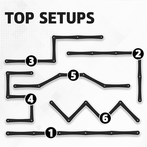 ACE HOCKEY The Snake Stickhandling Trainer – Adjustable Hockey Training Aid for Puck Control, Quick Hands, Reaction Time & Coordination – Snake 5, Snake 7 & Elevated Styles - style: Snake 5