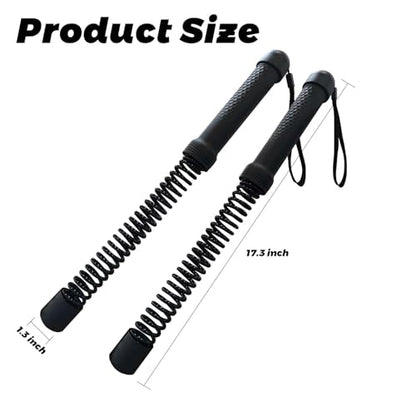 2-in-1 Ropeless Battle Ropes (2-Pack), Adjustable to Resistance Training Stick – Portable Full Body Workout for HIIT, Cardio, Strength & Muscle Training, Low-Impact Home Gym Equipment for Men & Women