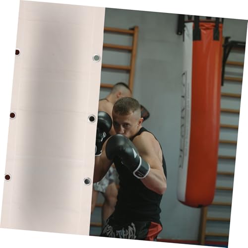 FRCOLOR Wall-Mounted Boxing Sandbag Triplet Bag Empty 110x40cm Workout Fitness Punching Bag for Martial Arts Training and Home Boxing Practice
