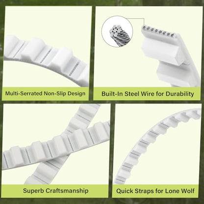 2PCS Traction Belts Climber Tree Stand Straps Replacement Straps for Lone Wolf Tree Stands Climber (61" Long)
